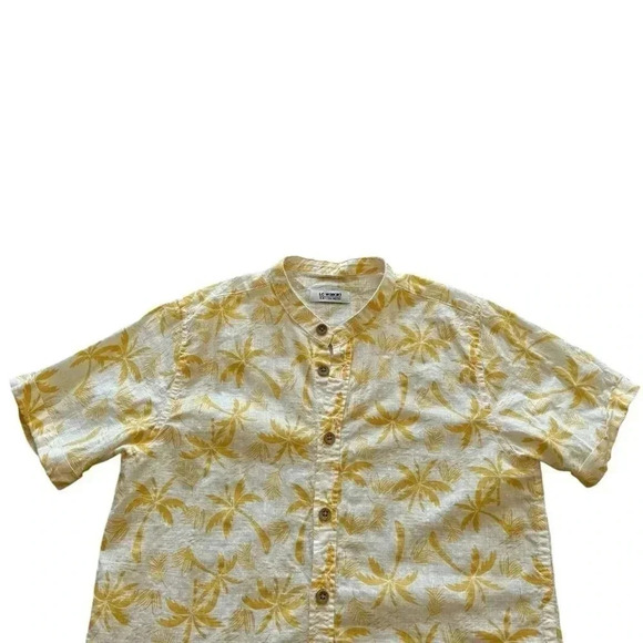 LC Waikiki Kids Collar Palm Tree Short Sleeve Poplin Boy's Shirt SZ 9-10 #2221 - Picture 2 of 9